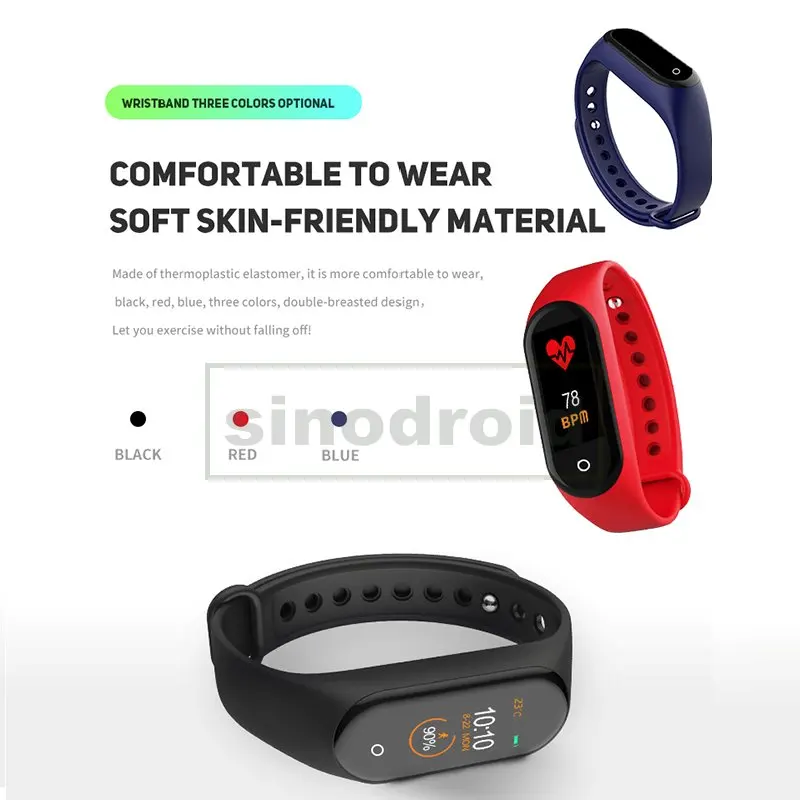M4 Smart Band Wristband Bracelet Waterproof Sports Activity Fitness Tracker Heart Rate Blood Pressure Monitor Watch for Phones
M4 Smart Band Wristband Bracelet Waterproof Sports Activity Fitness Tracker Heart Rate Blood Pressure Monitor Watch for Phones