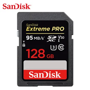 

SanDisk Memory Card Extreme Pro SDHC/SDXC SD Card 95MB/s 16GB 32GB 64GB 128GB 256GB Class10 C10 U3 V30 UHS-I 4K For Camera SDXXG