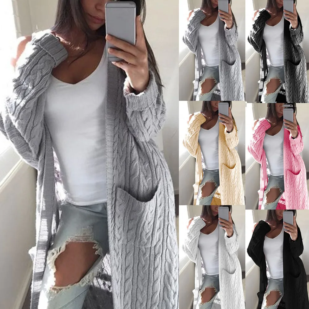 Women Ladies 5 Color Autumn Winter long Sleeve Open Stitch Casual Knitted Sweater Jumper Coat Tops Female
Women Ladies 5 Color Autumn Winter long Sleeve Open Stitch Casual Knitted Sweater Jumper Coat Tops Female