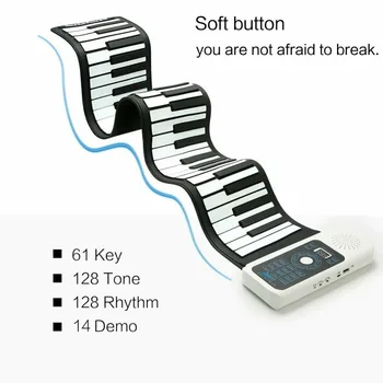 Adult Kid Foldable 88 Keys Soft Electric Digital Roll Up Keyboard Piano Learning
Adult Kid Foldable 88 Keys Soft Electric Digital Roll Up Keyboard Piano Learning