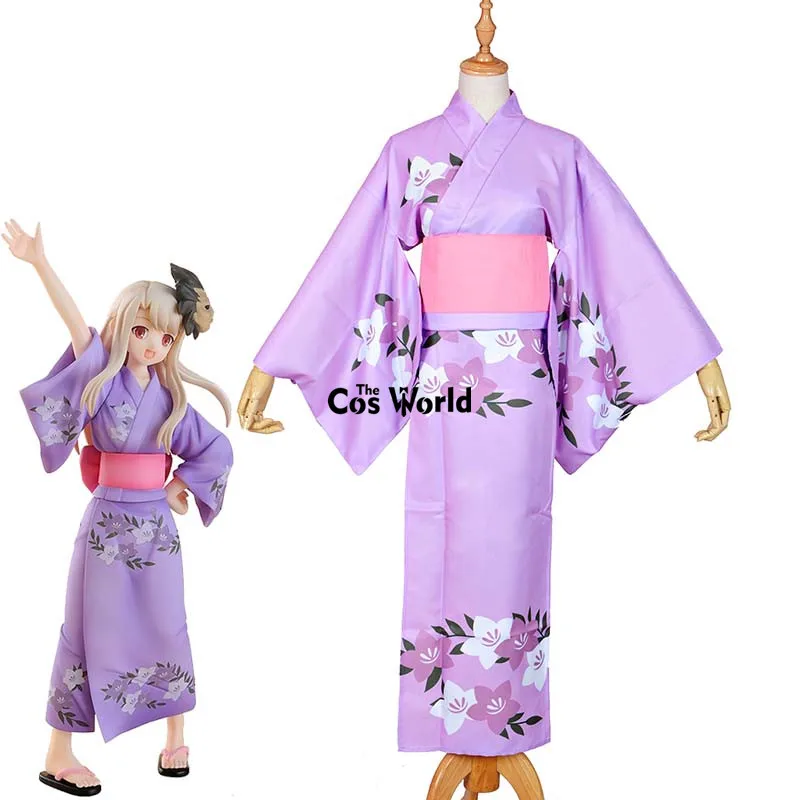 Fate Zero Stay Night Illyasviel von Einzbern Purple Flower Kimono Yukata Dress Uniform Outfit Anime Cosplay Costumes
Fate Zero Stay Night Illyasviel von Einzbern Purple Flower Kimono Yukata Dress Uniform Outfit Anime Cosplay Costumes