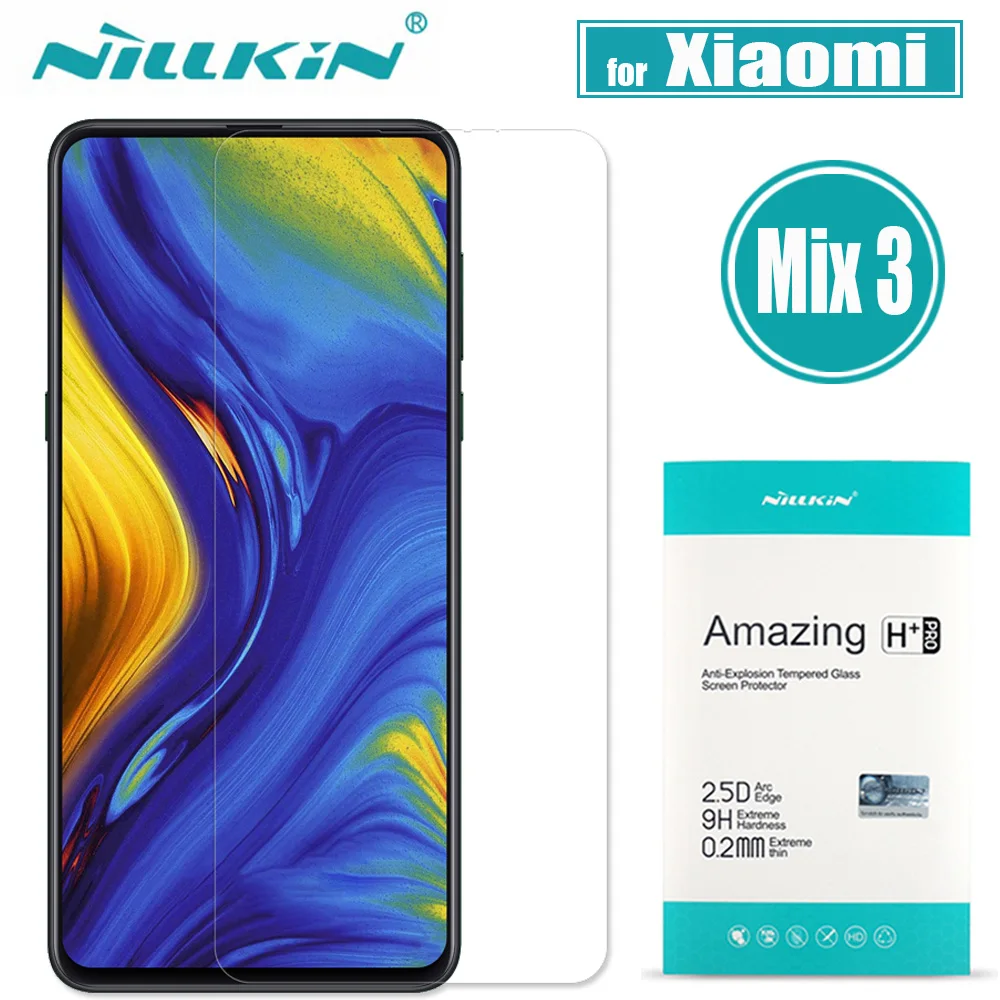 Xiaomi Mix 3 Tempered Glass Screen Protector Nillkin Amazing H+Pro 9H Hard Clear Protective Glass Film for Xiaomi Mi Mix 3 Mix3
Xiaomi Mix 3 Tempered Glass Screen Protector Nillkin Amazing H+Pro 9H Hard Clear Protective Glass Film for Xiaomi Mi Mix 3 Mix3