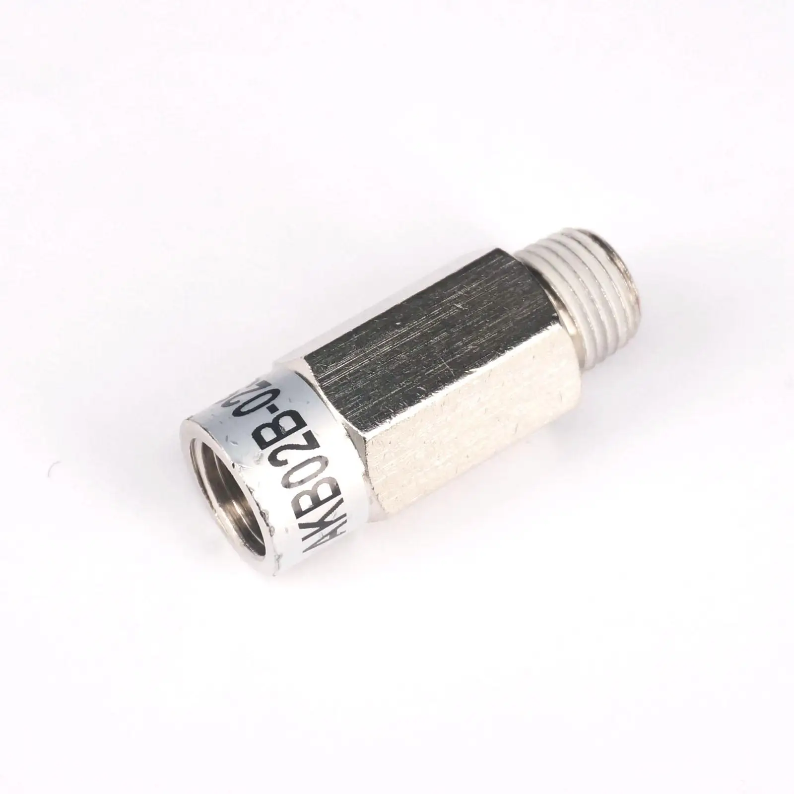 G1/4" AKB02B-02S Bushing Type Check Valve Free Flow Direction From Female To Male Thread
G1/4" AKB02B-02S Bushing Type Check Valve Free Flow Direction From Female To Male Thread