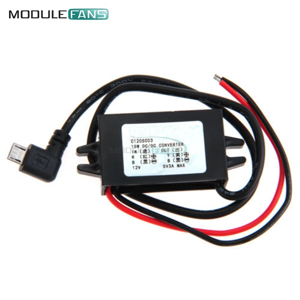 Micro USB DC 12V to 5V 3A Converter Step Down Power Supply Module DC/DC Step Down Waterproof Module Board
Micro USB DC 12V to 5V 3A Converter Step Down Power Supply Module DC/DC Step Down Waterproof Module Board