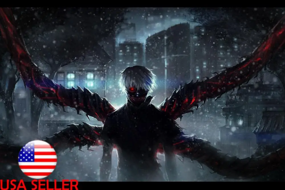 N1909 Tokyo Ghoul Kaneki Skull Masks Large Anime Wall Sticker Silk Fabric Poster Art Indoor Decor Bright
N1909 Tokyo Ghoul Kaneki Skull Masks Large Anime Wall Sticker Silk Fabric Poster Art Indoor Decor Bright
