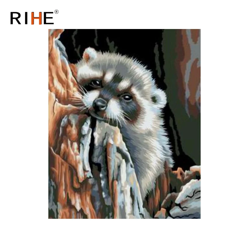 RIHE Cute Raccoon Diy Painting By Numbers Animal Oil Painting On Canvas Hand Painted Cuadros Decoracion Acrylic Paint Home Decor
RIHE Cute Raccoon Diy Painting By Numbers Animal Oil Painting On Canvas Hand Painted Cuadros Decoracion Acrylic Paint Home Decor