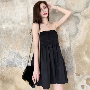 2019 Summer Fashion Casual Loose Off Shoulder Strapless Ruched Solid Color Bandeau Wrap Dress
2019 Summer Fashion Casual Loose Off Shoulder Strapless Ruched Solid Color Bandeau Wrap Dress
