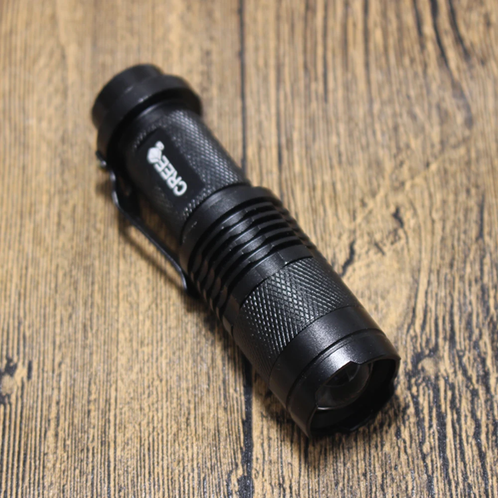 10 Pieces Waterproof Q5 LED Flashlight High Power 2000LM Mini Spot Lamp Portable 3 Models Zoomable Camping Equipment Torch zakla
10 Pieces Waterproof Q5 LED Flashlight High Power 2000LM Mini Spot Lamp Portable 3 Models Zoomable Camping Equipment Torch zakla