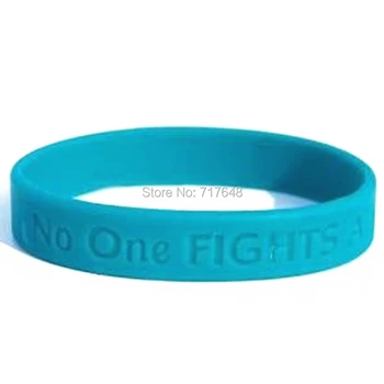 100pcs No One Fights Alone! Cancer Awareness teal wristband silicone bracelets free shipping by FEDEX
100pcs No One Fights Alone! Cancer Awareness teal wristband silicone bracelets free shipping by FEDEX