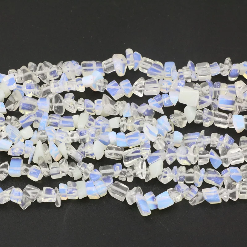 Подвески с белым опалом неправильные Кристаллы 5-7 мм камень кристалл свободные