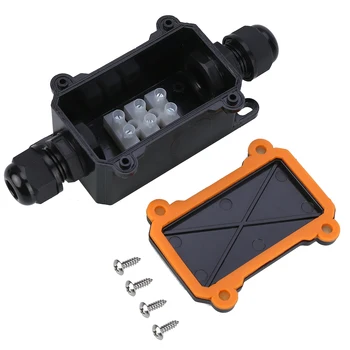 Junction Electrical Case Box Cable Wire Connector Black PC Flame 2 Way Waterproof Outdoor IP68 Junction Box 70x40mm
Junction Electrical Case Box Cable Wire Connector Black PC Flame 2 Way Waterproof Outdoor IP68 Junction Box 70x40mm
