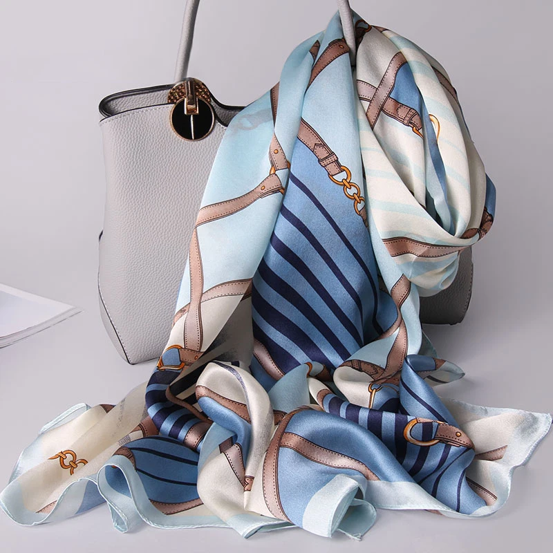 100% Real Silk Scarves for Women 2019 Hangzhou Silk Shawls Wraps for Ladies Printed Neckerchief Natural Silk Scarf Foulard Femme
100% Real Silk Scarves for Women 2019 Hangzhou Silk Shawls Wraps for Ladies Printed Neckerchief Natural Silk Scarf Foulard Femme