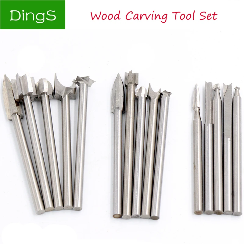 5pcs HSS Wood Carving Woodworking Chisel Drilll Bits Set Grinding Head Electric Cleaning Sculpture Milling Cutter Rotary Tools
5pcs HSS Wood Carving Woodworking Chisel Drilll Bits Set Grinding Head Electric Cleaning Sculpture Milling Cutter Rotary Tools