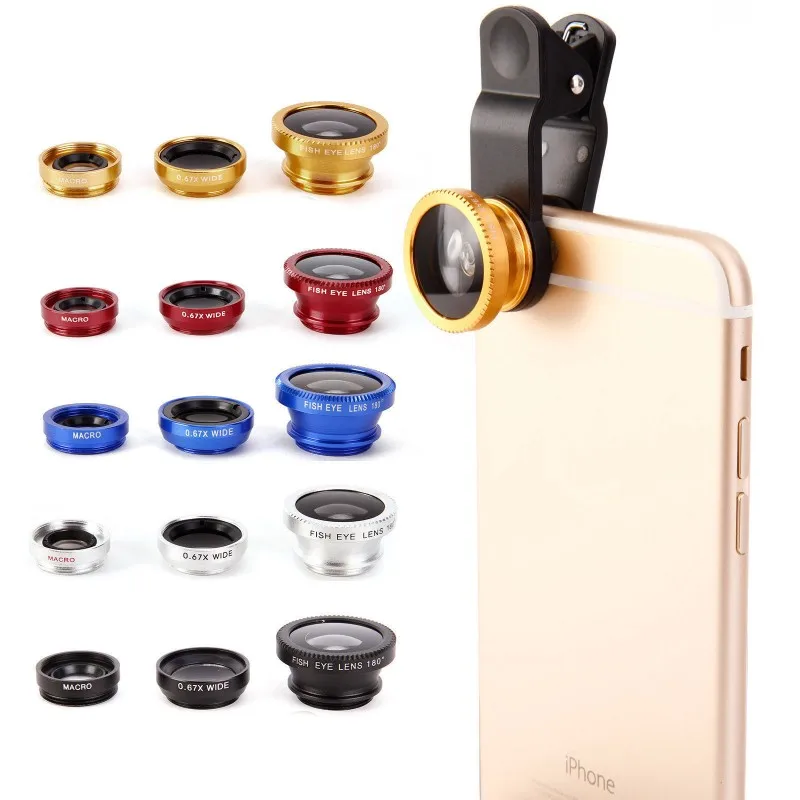 Universal Clip 3 in 1 HD Fish Eye Camera Macro Wide Angle Phone Lens For iPhone 7 8 6 6s Plus X For Samsung S7 Edge S8 Xiaomi
Universal Clip 3 in 1 HD Fish Eye Camera Macro Wide Angle Phone Lens For iPhone 7 8 6 6s Plus X For Samsung S7 Edge S8 Xiaomi