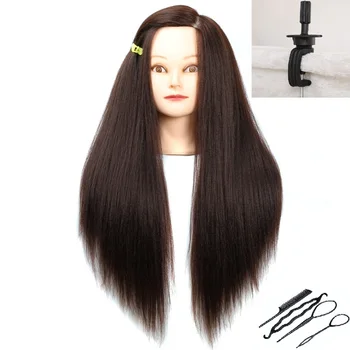 CAMMITEVER Brown Hair Mannequins Thick Hair Heads For Hairdressing Hair Styling Mannequins Training Head Cosmetology Doll 
CAMMITEVER Brown Hair Mannequins Thick Hair Heads For Hairdressing Hair Styling Mannequins Training Head Cosmetology Doll