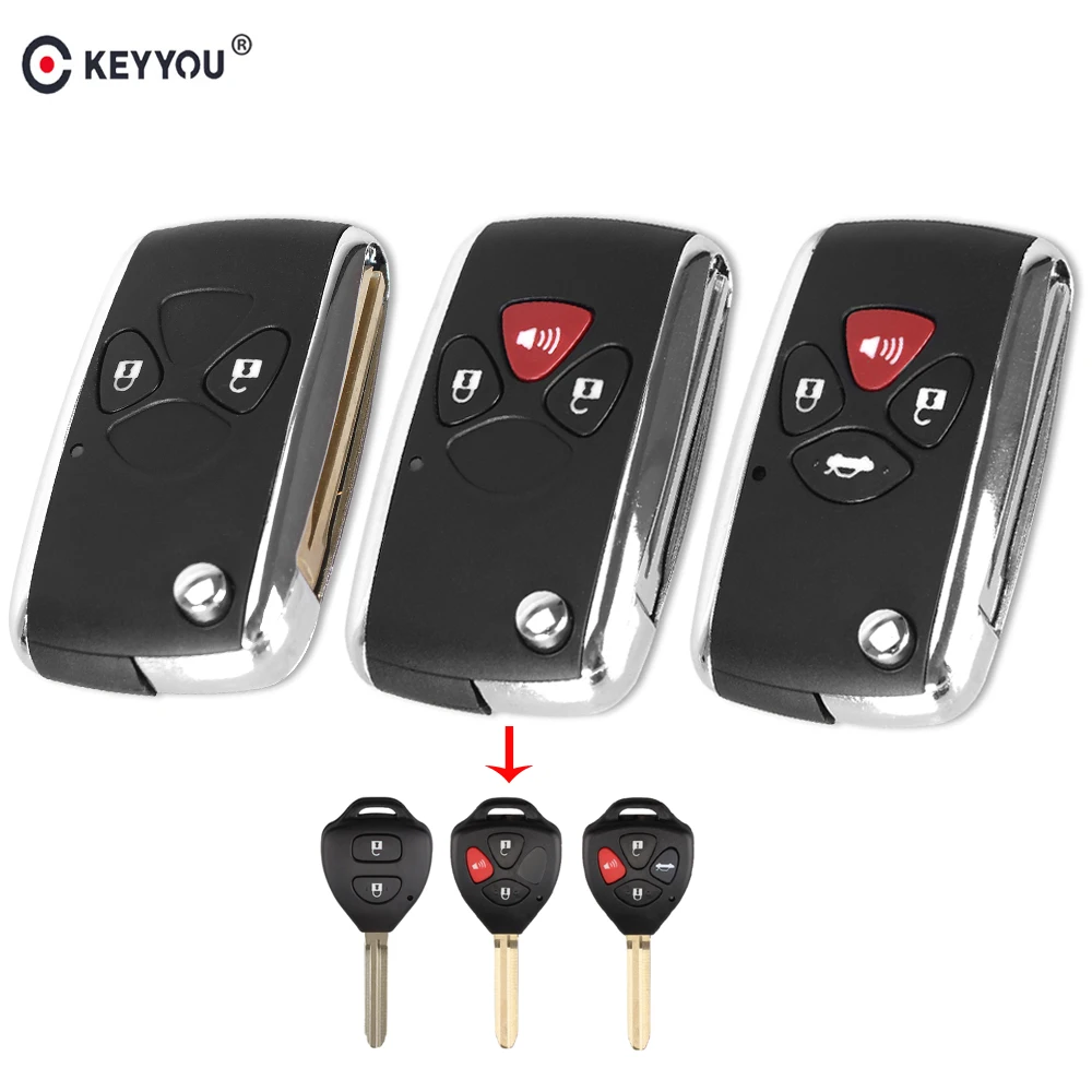 KEYYOU Modified 2/3/4 Button Folding Flip Remote Key Shell For Toyota Camry Corolla RAV4 Yaris Shining Key Fob Case Toy43 Blade
KEYYOU Modified 2/3/4 Button Folding Flip Remote Key Shell For Toyota Camry Corolla RAV4 Yaris Shining Key Fob Case Toy43 Blade