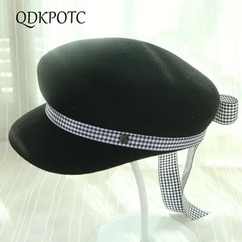 DKPOTC 2018 Fedoras High Quality Fashion Hat Wool Felt Hat Women Bow-knot Plaid Ribbon Caps Fedora Flat Top Equestrian Cap
DKPOTC 2018 Fedoras High Quality Fashion Hat Wool Felt Hat Women Bow-knot Plaid Ribbon Caps Fedora Flat Top Equestrian Cap