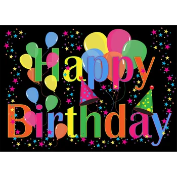 Colorwonder Colorful Balloons with Party Hats Photography Background Twinkle Twinkle Stars with Dots Black Backdrop for Birthday
Colorwonder Colorful Balloons with Party Hats Photography Background Twinkle Twinkle Stars with Dots Black Backdrop for Birthday