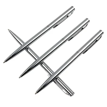 3PCS Baikingift New Item Light silver Ball-point Pen Stainless Steel Rod Rotating Metal Ball-point Pen Stationery Ballpoint Pen
3PCS Baikingift New Item Light silver Ball-point Pen Stainless Steel Rod Rotating Metal Ball-point Pen Stationery Ballpoint Pen