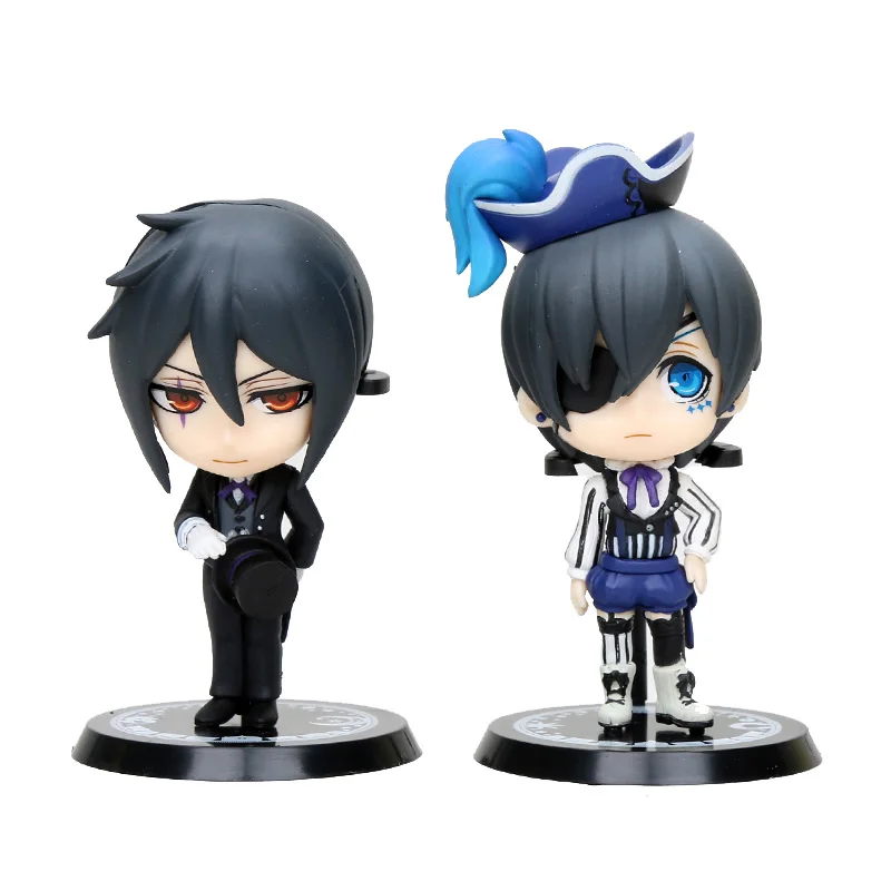 2pcs/set Black Butler Figure Ciel Phantomhive Sebastian Michaelis Collectible Action Figures PVC Toys For Children Model
2pcs/set Black Butler Figure Ciel Phantomhive Sebastian Michaelis Collectible Action Figures PVC Toys For Children Model
