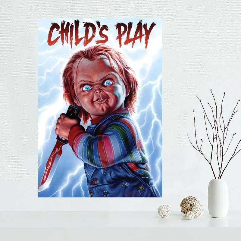Custom chucky toy childs play movie canvas poster Home Decoration Wall Art New arrival cloth Silk Fabric wall poster print
Custom chucky toy childs play movie canvas poster Home Decoration Wall Art New arrival cloth Silk Fabric wall poster print