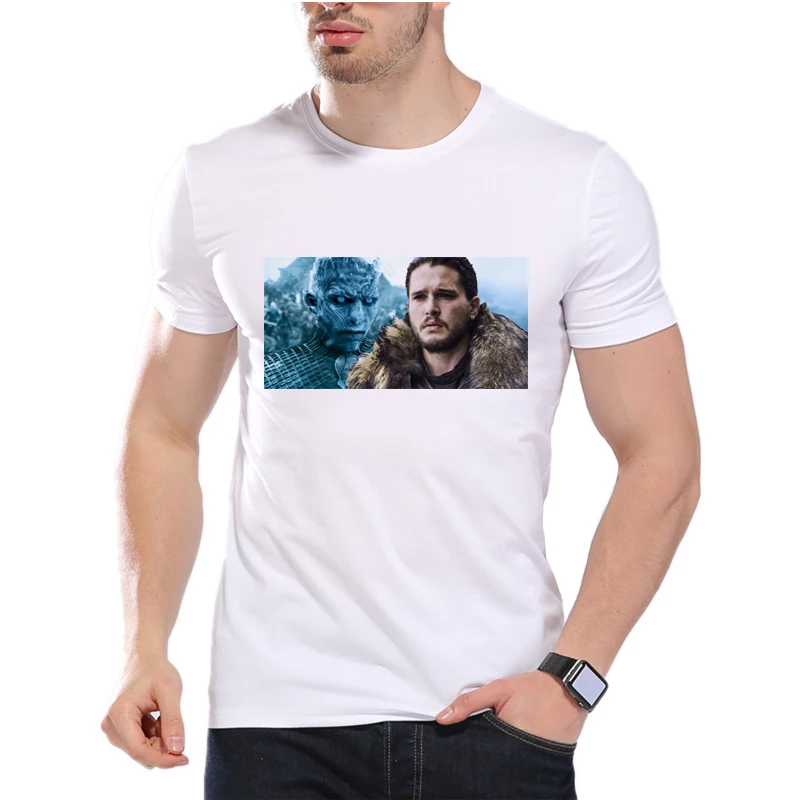 New Fashion Night King/Joan Snow T Shirt Men's Novelty King of the North Tshirt Game of Thrones High Quality Tee Tops D6-21#
New Fashion Night King/Joan Snow T Shirt Men's Novelty King of the North Tshirt Game of Thrones High Quality Tee Tops D6-21#