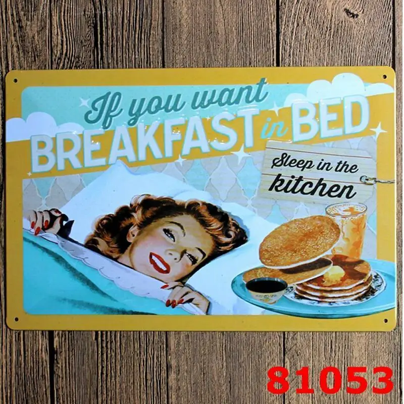 if you want breakfast in bed sleep in the kitchen painting wall plaque Home Pubs & Bars Poster 20x30cm
if you want breakfast in bed sleep in the kitchen painting wall plaque Home Pubs & Bars Poster 20x30cm