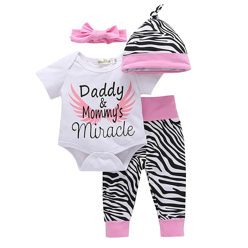 Baby Clothes Four-piece Girl Toddler Short Sleeve Romper Pants Hat Headband Cotton Cute Clothing Spring Autumn Play Mats
Baby Clothes Four-piece Girl Toddler Short Sleeve Romper Pants Hat Headband Cotton Cute Clothing Spring Autumn Play Mats