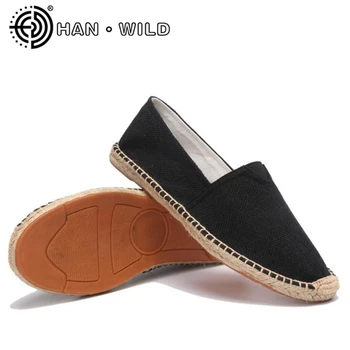 Hemp Wrap Mens Shoes Spring Espadrilles Men 2019 Canvas Shoes Men Breathable Men's Loafers Slip On Solid Black White Flats
Hemp Wrap Mens Shoes Spring Espadrilles Men 2019 Canvas Shoes Men Breathable Men's Loafers Slip On Solid Black White Flats