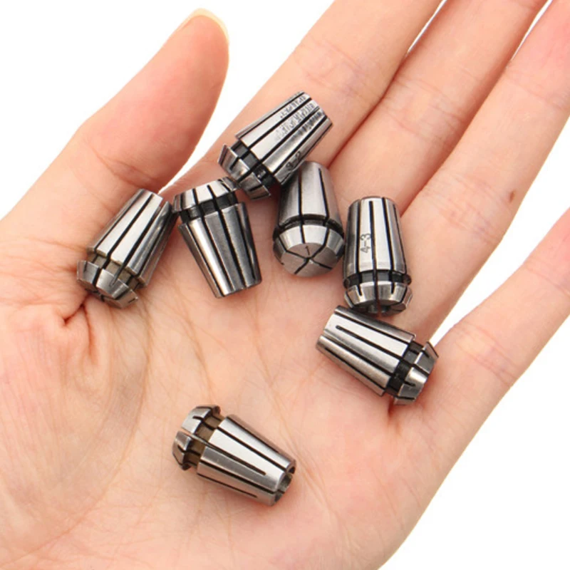 7Pcs 1-7mm ER11 Collet Chuck Tool Bits Holder Spring Collet for Engraving Machine & Milling Lathe Tool
7Pcs 1-7mm ER11 Collet Chuck Tool Bits Holder Spring Collet for Engraving Machine & Milling Lathe Tool