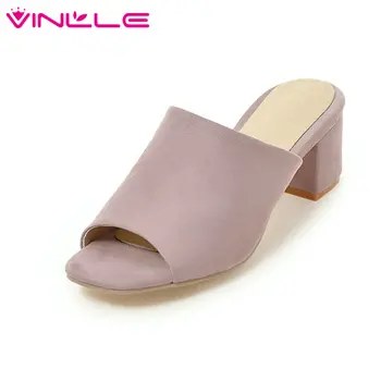 VINLLE 2020 Women Pumps Slingback PU Flock Concise Square High Heel Slip-on Elegant Peep Toe Summer Ladies Shoes Size 34-43
VINLLE 2020 Women Pumps Slingback PU Flock Concise Square High Heel Slip-on Elegant Peep Toe Summer Ladies Shoes Size 34-43