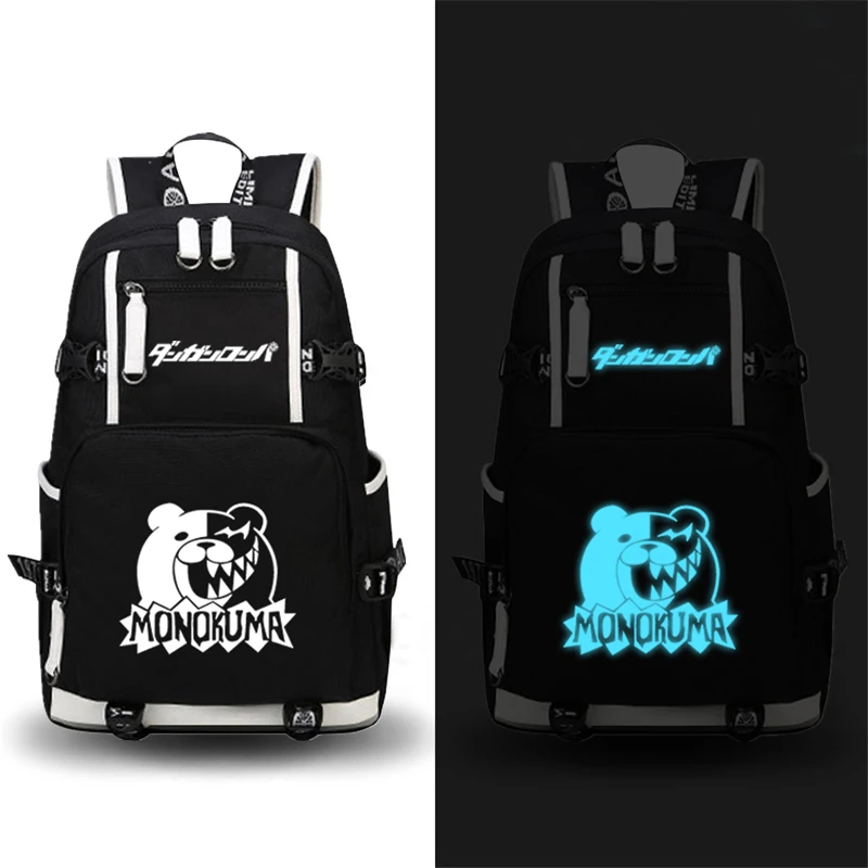Danganronpa Monokuma Women Backpack Luminous Travel Back Pack Canvas Anime School Bags Mochila Feminina Laptop Backpack
Danganronpa Monokuma Women Backpack Luminous Travel Back Pack Canvas Anime School Bags Mochila Feminina Laptop Backpack