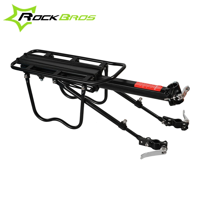 Image ROCKBROS All Of Quick Release Bicycle Rear Rack Aluminum Alloy MTB Bike Carrier Holder Cycling Traveling Luggage Rack Black