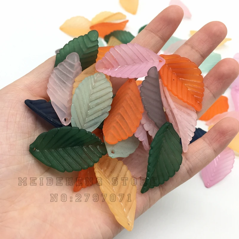 Meideheng Plastic Translucent Frosted Artificial leaves soft Navy Beads Fit Jewelry DIY Craft Accessories 31*18mm 30PCS/bag
Meideheng Plastic Translucent Frosted Artificial leaves soft Navy Beads Fit Jewelry DIY Craft Accessories 31*18mm 30PCS/bag