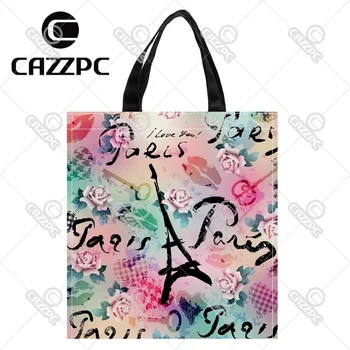 Retro Original Romantic Lip Eiffel Tower Paris Print individual Waterproof Nylon Oxford Shopping Bag Gift Bag Recycle Bag
Retro Original Romantic Lip Eiffel Tower Paris Print individual Waterproof Nylon Oxford Shopping Bag Gift Bag Recycle Bag