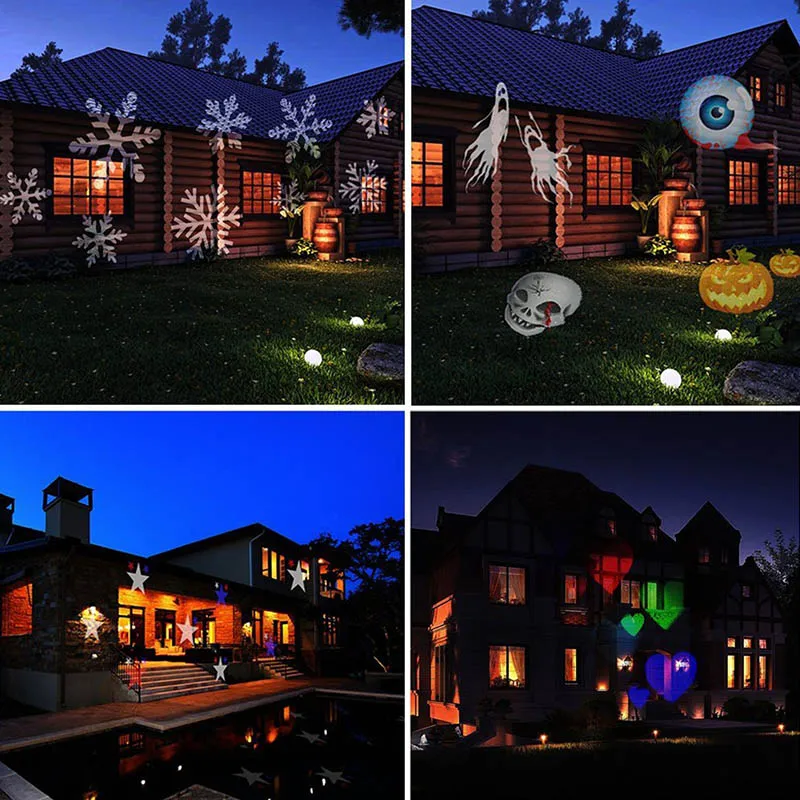 12 Pattern Christmas Halloween Projection LED Landscape Projection Spotlight Outdoor And Indoor Holiday Decor Lamp LB88
12 Pattern Christmas Halloween Projection LED Landscape Projection Spotlight Outdoor And Indoor Holiday Decor Lamp LB88