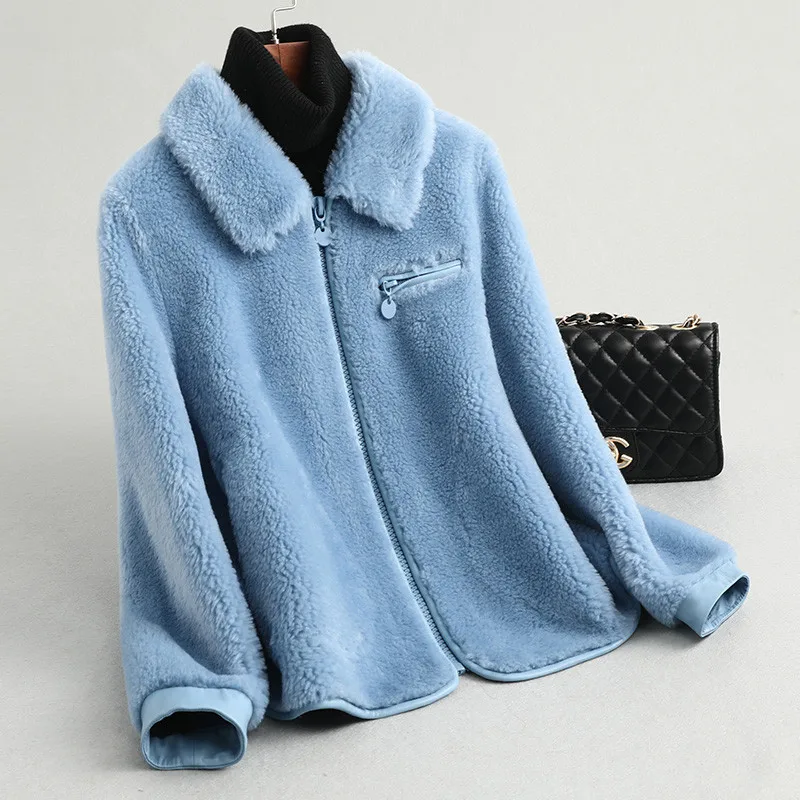 2019 New Autumn Winter Jacket Women Wool Coats Slim Outwear Real Fur Coat Female Thick Warm Fur Jackets A214
2019 New Autumn Winter Jacket Women Wool Coats Slim Outwear Real Fur Coat Female Thick Warm Fur Jackets A214