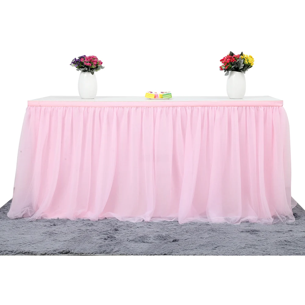 MultiColor Table Skirt Tableware Cloth Wedding Tutu Tulle Table Skirt Baby Shower Party Home Decor Table Skirting Birthday Party
MultiColor Table Skirt Tableware Cloth Wedding Tutu Tulle Table Skirt Baby Shower Party Home Decor Table Skirting Birthday Party