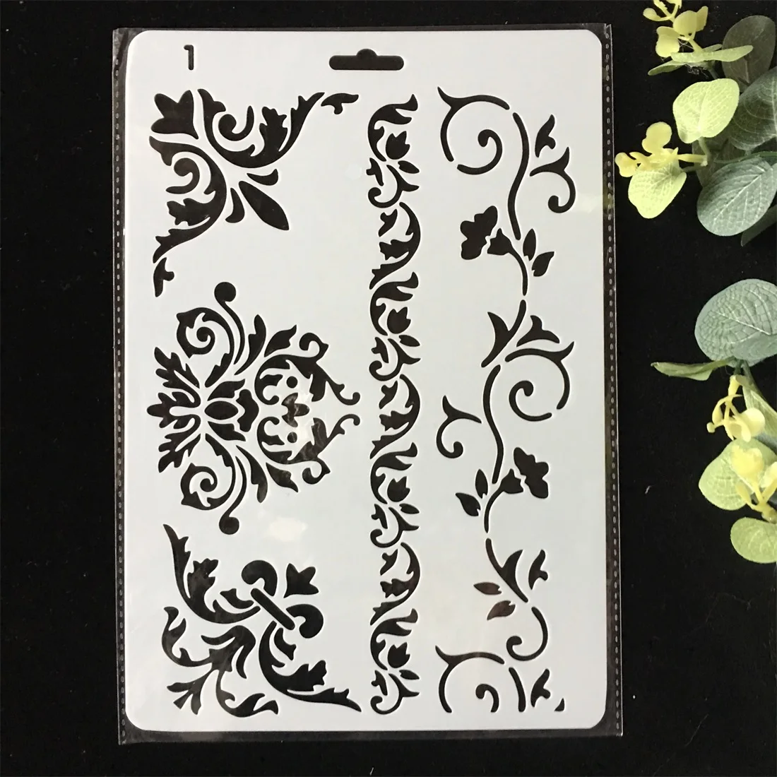 Plastic 11inch Edge Frame Flowers DIY Craft Layering Stencils Wall Painting Scrapbooking Stamping Embossing Album Paper Template
Plastic 11inch Edge Frame Flowers DIY Craft Layering Stencils Wall Painting Scrapbooking Stamping Embossing Album Paper Template