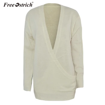 Free Ostrich V Neck Sweaters Women 2019 Autumn Long Sleeve Sexy Loose Jumpers Solid Streetwear Knitted Pullover Pull Femme N30
Free Ostrich V Neck Sweaters Women 2019 Autumn Long Sleeve Sexy Loose Jumpers Solid Streetwear Knitted Pullover Pull Femme N30