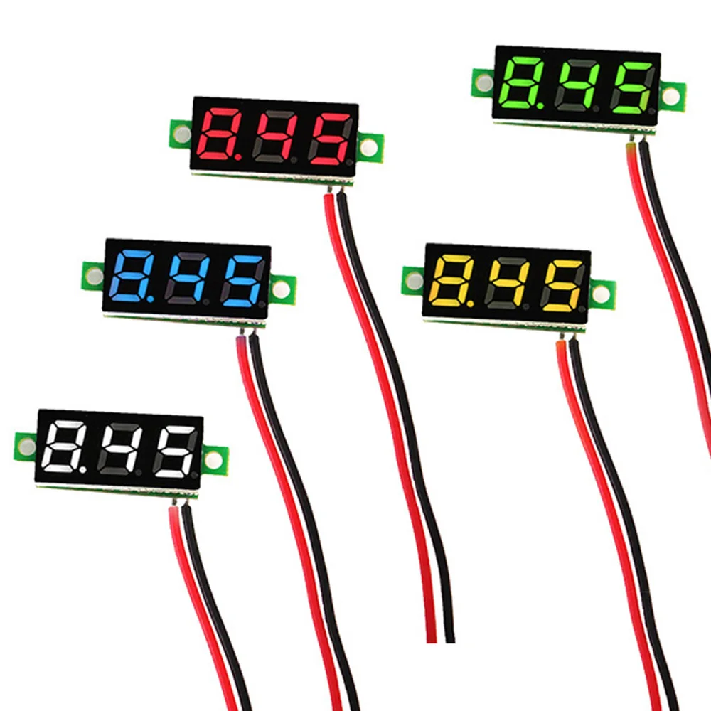 0.28 Inch 2.5V-30V Mini Digital Volt Meter Voltage Tester Two Line Voltmeter For Arduino RC Drone FPV Robot
0.28 Inch 2.5V-30V Mini Digital Volt Meter Voltage Tester Two Line Voltmeter For Arduino RC Drone FPV Robot