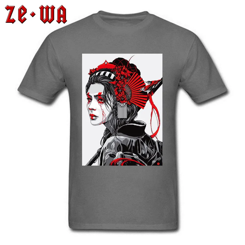 Geisha Japanese Women Hairstyle 3D Printed Summer Autumn 100% Cotton Round Neck Young Tops Shirts Tshirts Prevalent T-shirts Geisha Japanese Women Hairstyle carbon