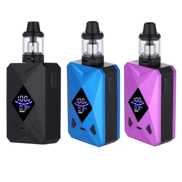 M6 100W box mod huge vapor kit 2000mah buid in battery with 2.0ml Atomizer vaporizer vape pen Electronic Cigarette kits