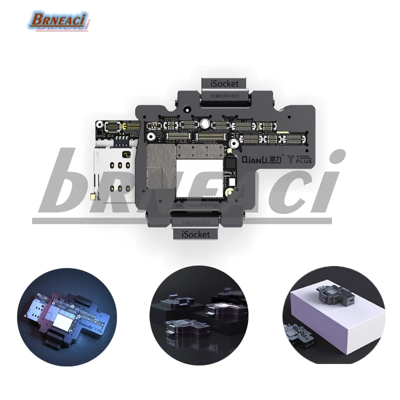 brneaci QianLi iSocket for iPhone X PCB motherboard test fixture, double-layer motherboard function test tool repair instrument
brneaci QianLi iSocket for iPhone X PCB motherboard test fixture, double-layer motherboard function test tool repair instrument