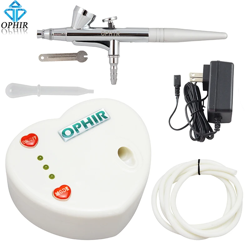 OPHIR Single Action Airbrush Kit with Golden Heart Mini Air Compressor for Hobby Paint Cake Decoration Nail Art_AC041G+AC007
OPHIR Single Action Airbrush Kit with Golden Heart Mini Air Compressor for Hobby Paint Cake Decoration Nail Art_AC041G+AC007