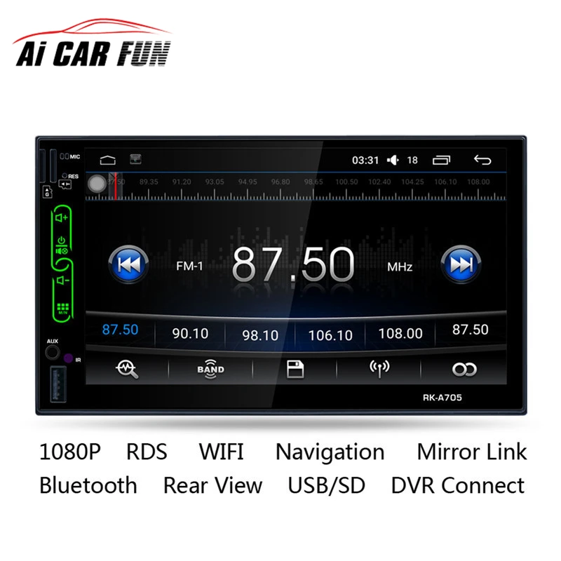 RK A705 Android 6 0 7 Capacitive Touch Screen font b Car b font Radio DVD