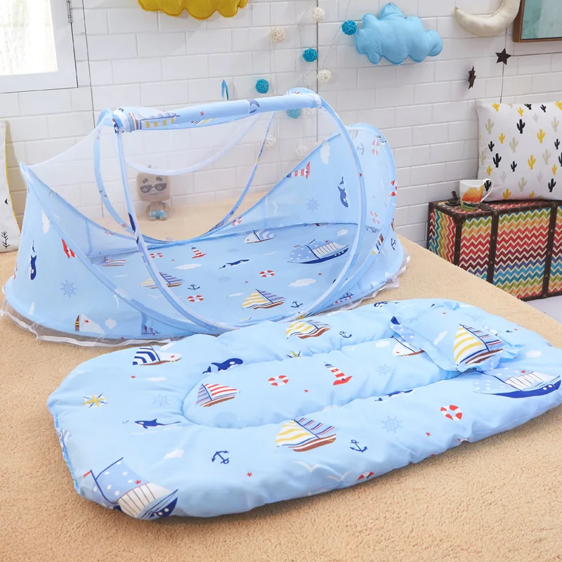 Cute Cartoon Sea Sailboat Folded Baby Mosquito Net For Cradle Kids Safety Mosquito Net For Babies Bed Canopy Suit 0~5 Years Old
Cute Cartoon Sea Sailboat Folded Baby Mosquito Net For Cradle Kids Safety Mosquito Net For Babies Bed Canopy Suit 0~5 Years Old