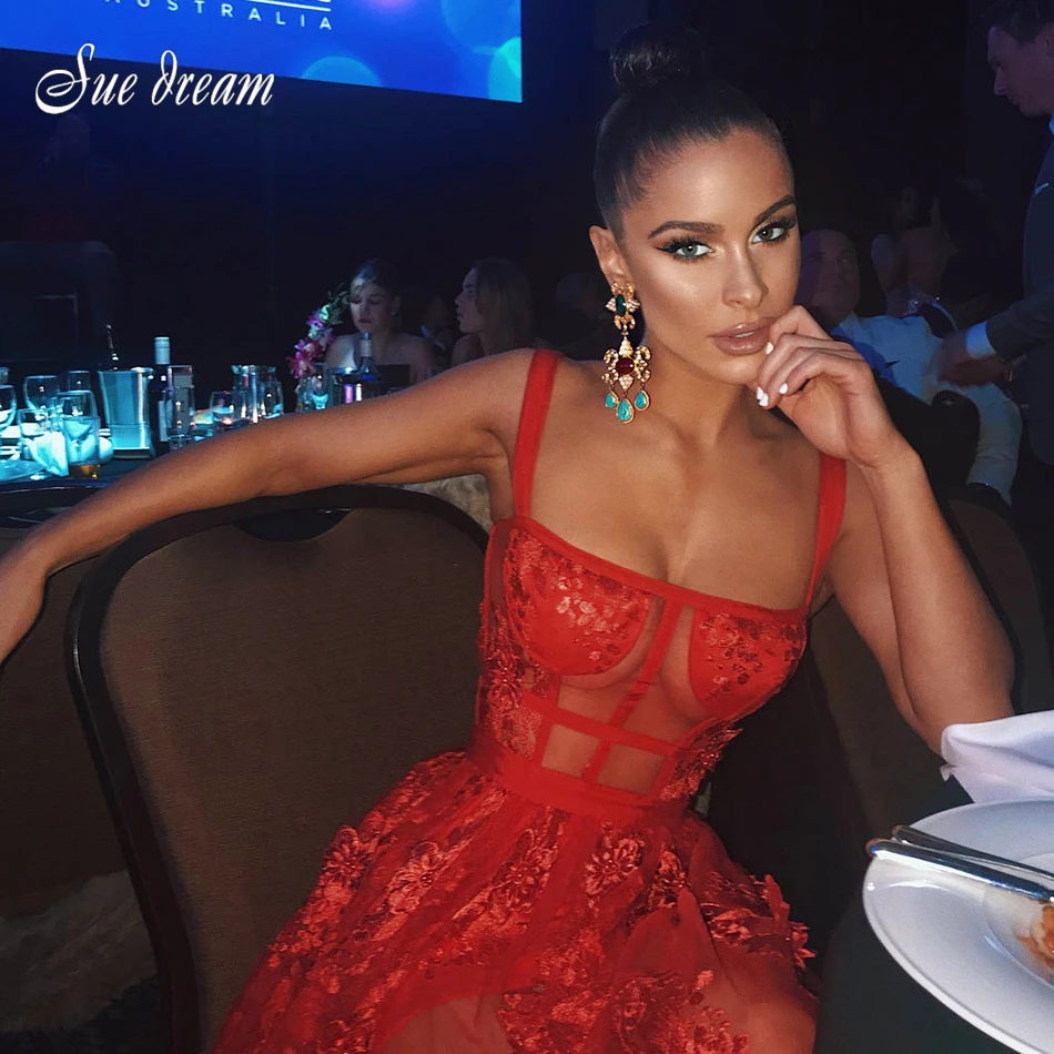 Sexy Red Lace Women's Bandage Dress Summer 2019 Spaghetti Strap Bodycon Club Long Perspective Fashion Celebrity Party Dress
Sexy Red Lace Women's Bandage Dress Summer 2019 Spaghetti Strap Bodycon Club Long Perspective Fashion Celebrity Party Dress