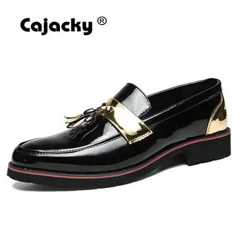 Cajacky Men Tassel Dress Shoes Male Sequin Leather Loafers Men Nightclub Mocasines Hombre Slippers Men Slip On Shoes High Heel
Cajacky Men Tassel Dress Shoes Male Sequin Leather Loafers Men Nightclub Mocasines Hombre Slippers Men Slip On Shoes High Heel