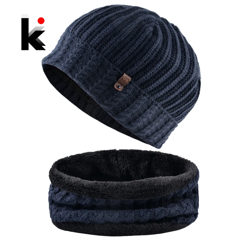 Winter Thick Hat Set For Men Solid Color Knitted Twist Pattern Beanie Scarf Set Add Velvet Skullies Beanies Warm Ski Cap Scarves
Winter Thick Hat Set For Men Solid Color Knitted Twist Pattern Beanie Scarf Set Add Velvet Skullies Beanies Warm Ski Cap Scarves